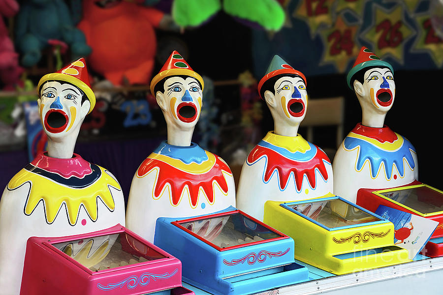 Play Me - Carnival Clowns by Kaye Menner Photograph by Kaye Menner