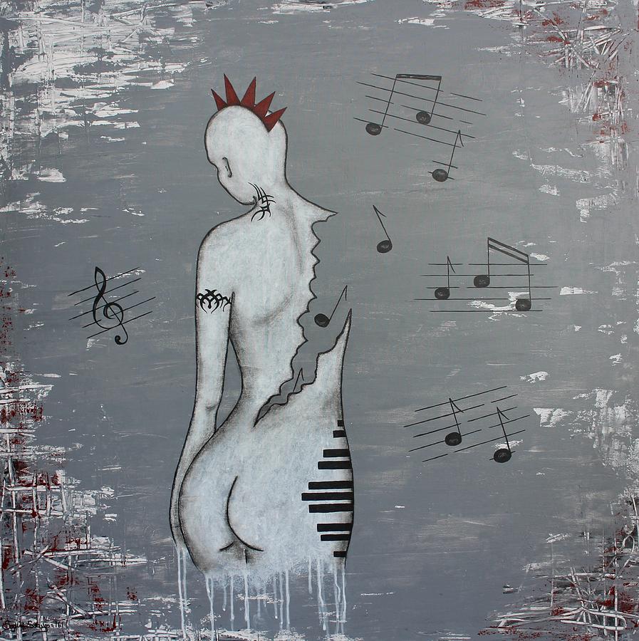 Music Painting - Play me by Sylvia Sotuyo