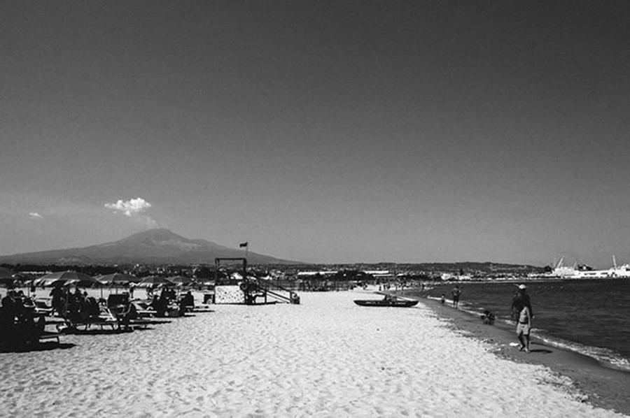 Summer Photograph - #playa #catania #etna #mare #estate by Manuel Maniaci