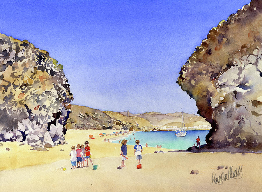 Playa De Los Muertos Painting by Margaret Merry