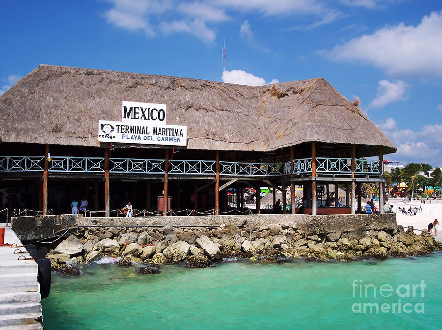 Playa Del Carmen Maritime Terminal Mexico Photograph by Shawn OBrien