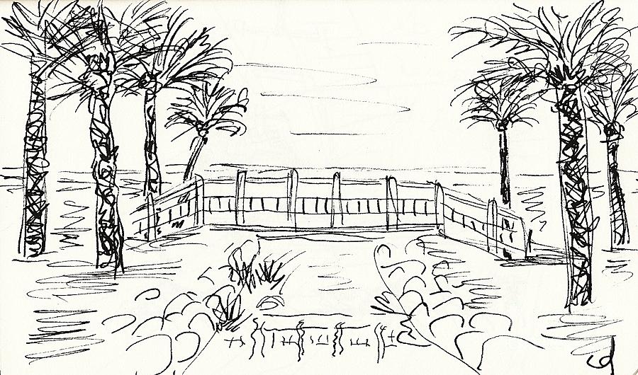 Playa Playamar in Torremolinos Drawing by Chani Demuijlder