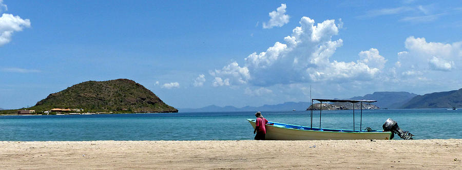 Playa Santispac Panga Pan Photograph by JustJeffAz Photography