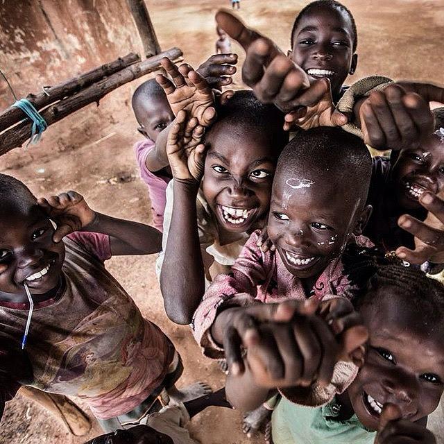 Joy Photograph - Playful #children From Rural #uganda by Zsolt Repasy