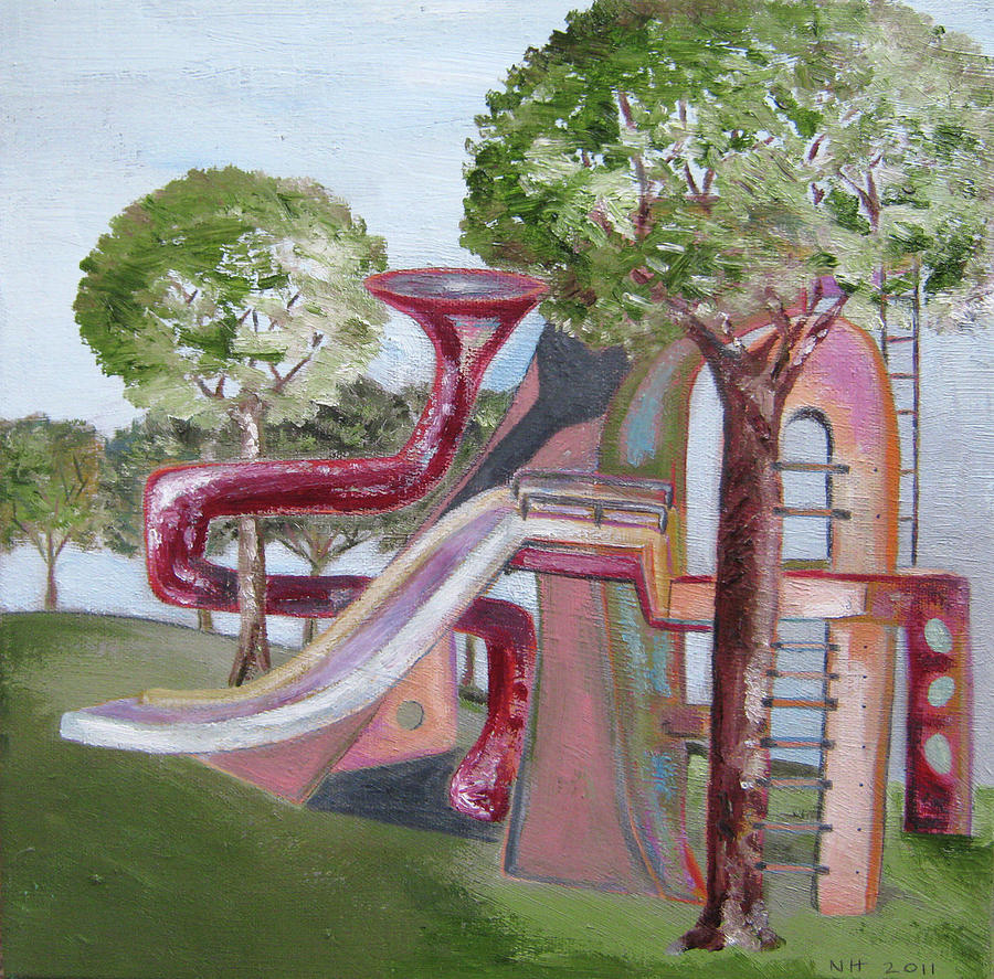 Playground Painting by Nima Honarbakht Fine Art America