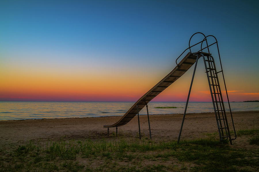 Playground Slide Photograph by Chuck De La Rosa