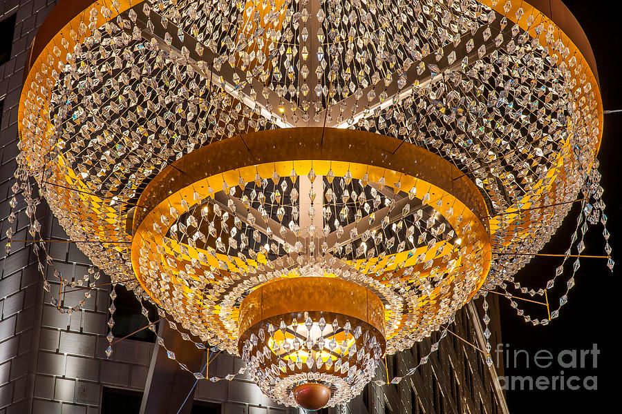 Landscape Photograph - Playhouse Square  Chandelier  #2 by Frank  Cramer