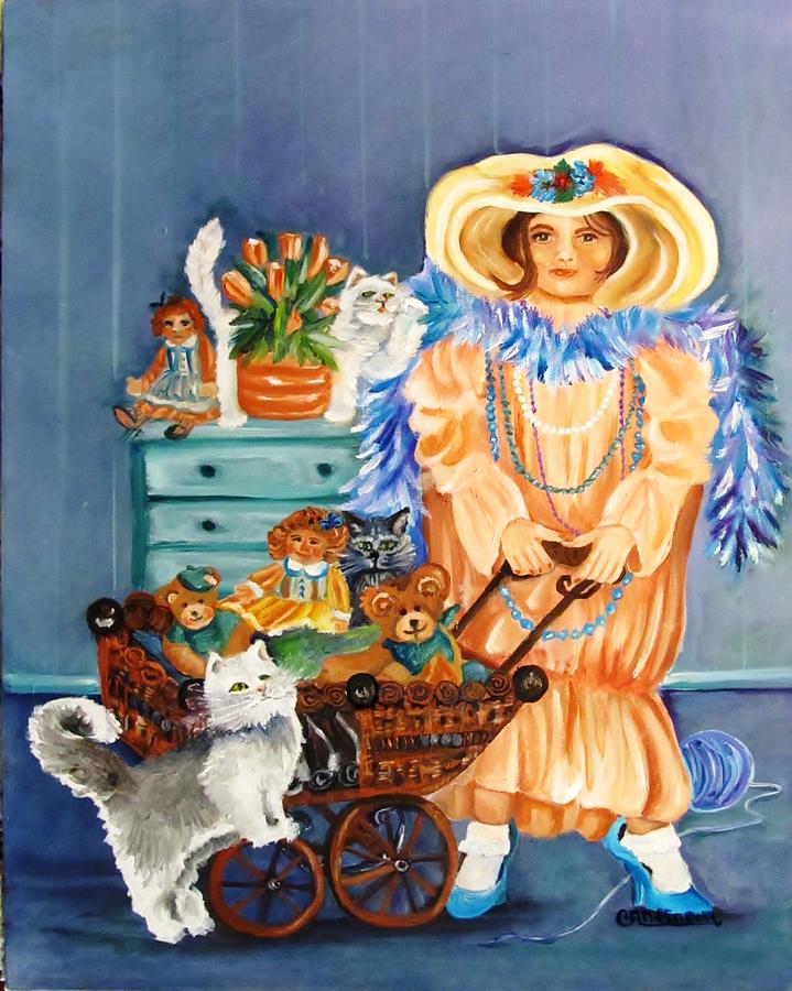 Playing Dress Up Painting by Carol Allen Anfinsen
