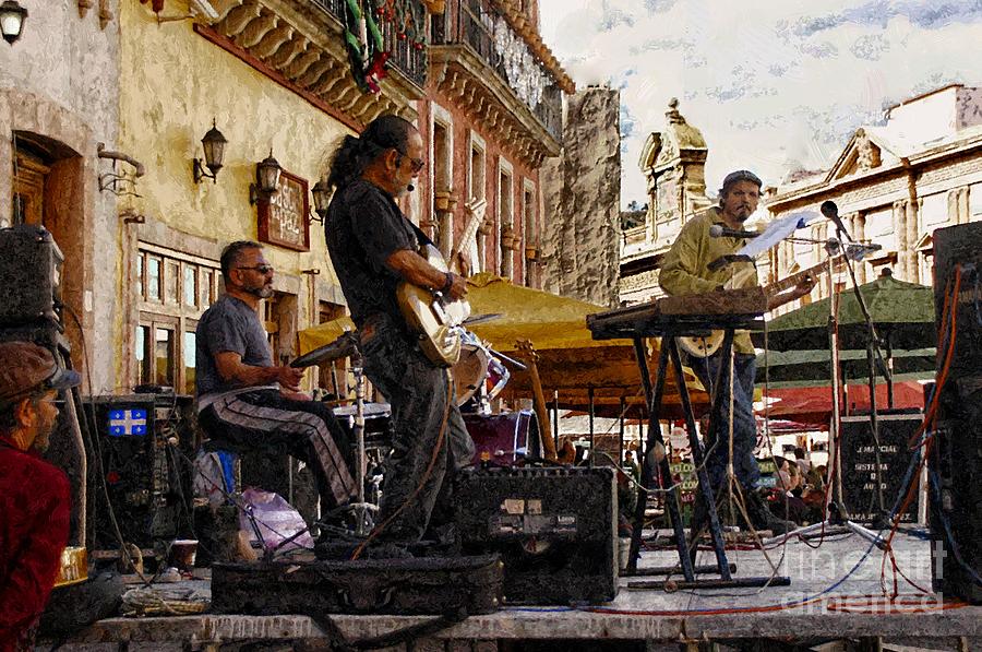 Playing Hendrix In Guanajuato Photograph by John Kolenberg