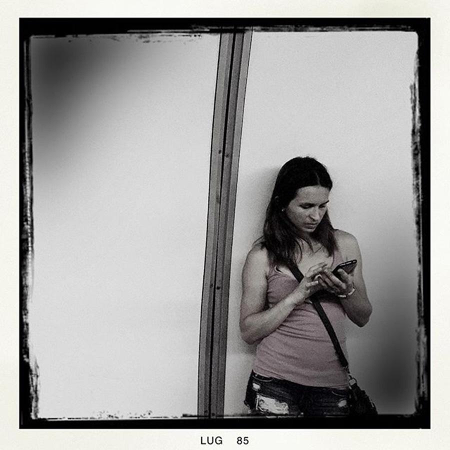 Instagram Photograph - Playing Mobile #vienna #iphone by Roberto Pagani