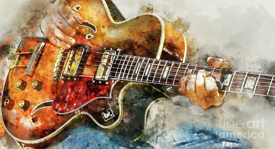 Playing the Blues Painting by Jon Neidert