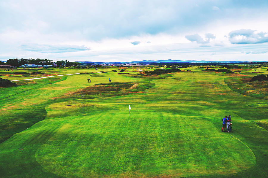 Sports Photograph - Playing The Old Course - St. Andrews by Mountain Dreams