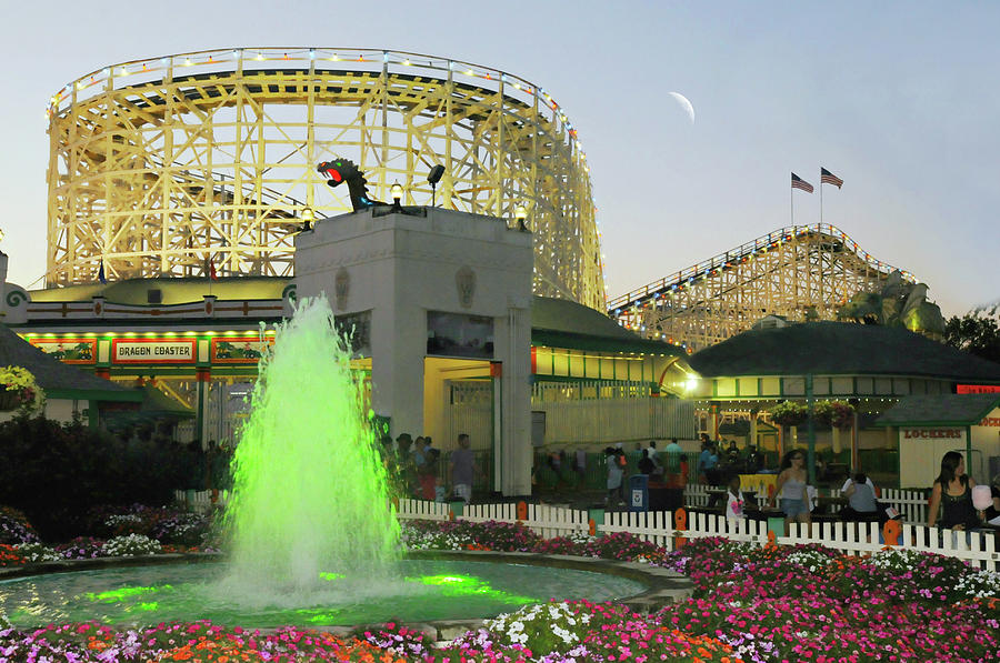 Fountain Photograph - Playland Amusement Park by Diana Angstadt