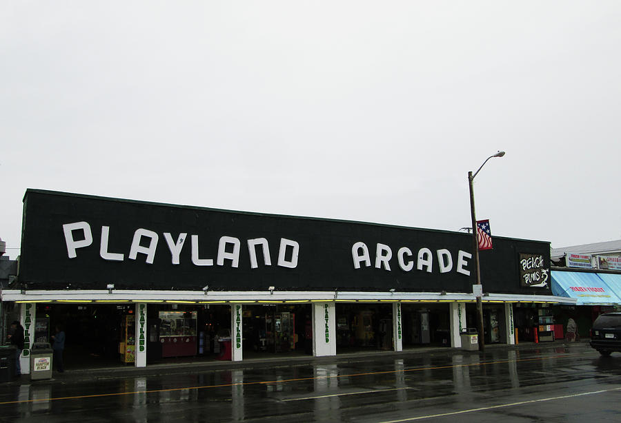 Playland Arcade Photograph by Mary Capriole