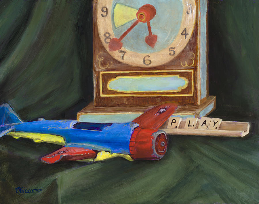 Toy Painting - Playtime by Mary Giacomini