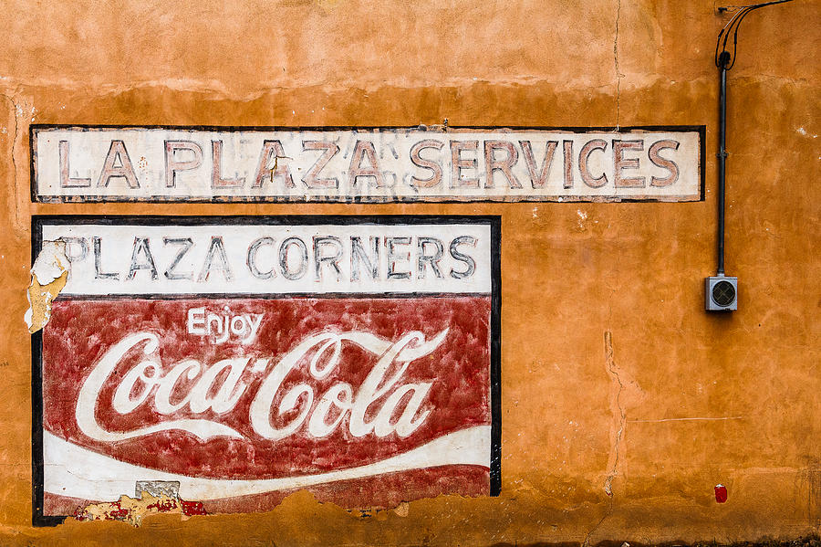 Plaza Corner Coca Cola Sign Photograph by Steven Bateson