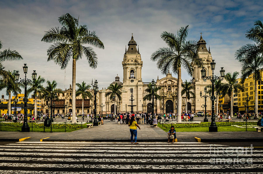Plaza de Armas of Lima, Peru Photograph by Mary Machare