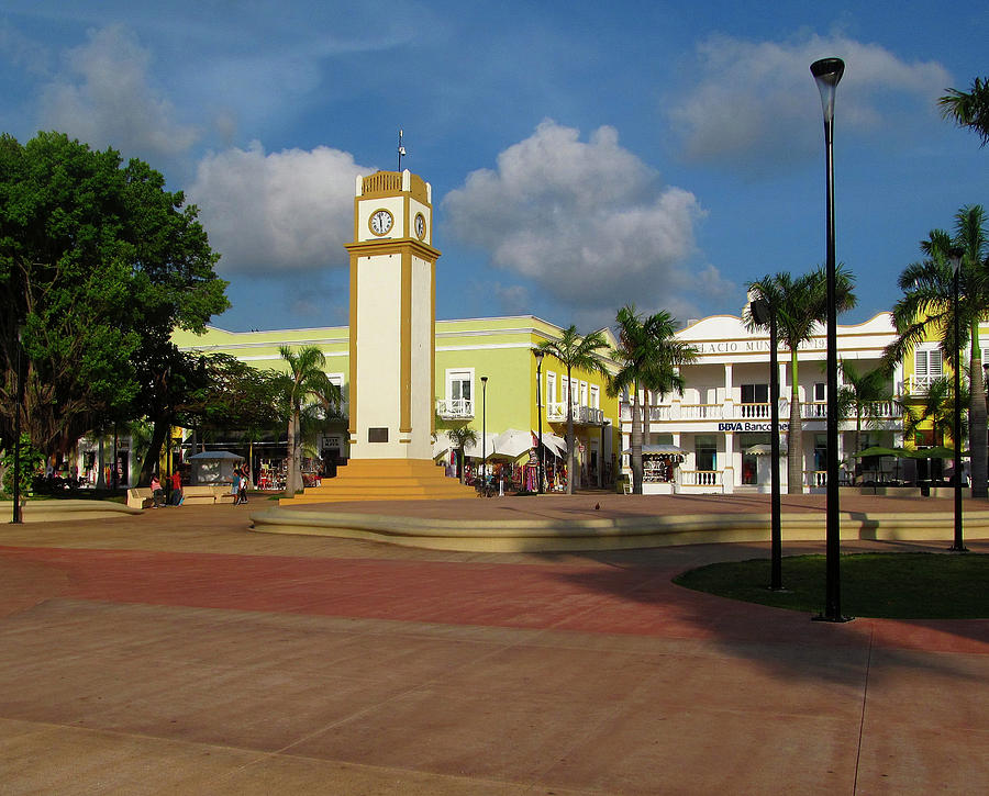 Plaza de Cozumel Photograph by Bob Foudriat