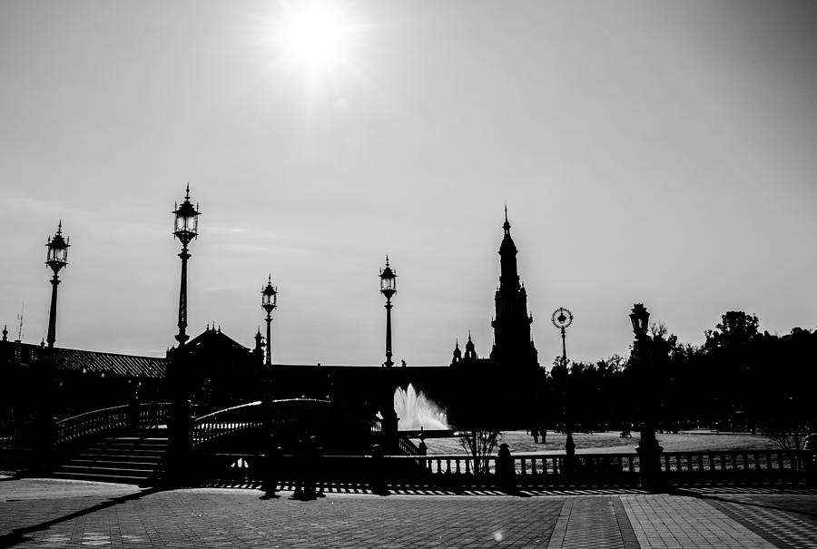 Plaza de Espana silhouette - Seville Photograph by AM FineArtPrints