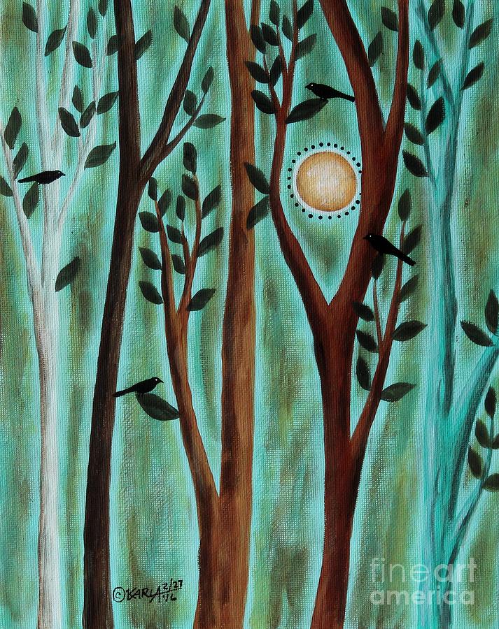 Tree Painting - Pleasant Day 1 by Karla Gerard