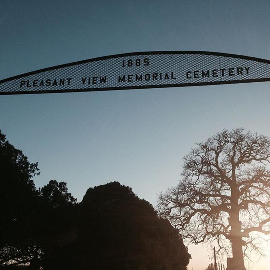 Sun Photograph - Pleasant View Memorial Cemetery #sun by Gin Young