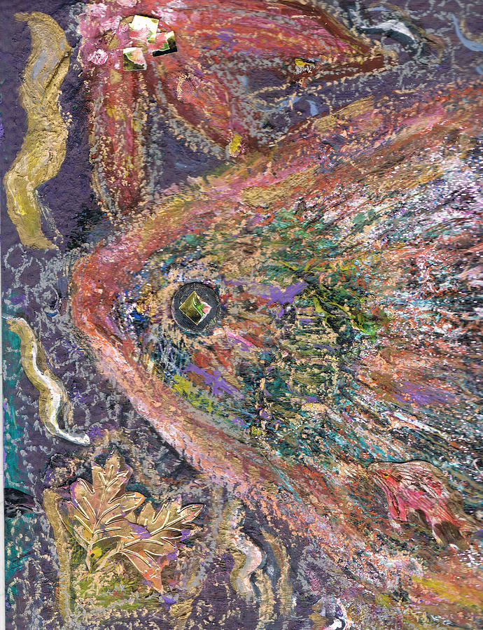 Fish Mixed Media - Please Do Not play Go Fish  It is not a game I like by Anne-Elizabeth Whiteway