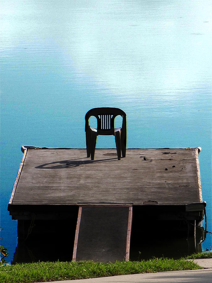Please have a seat on the dock  Photograph by Christopher Mercer