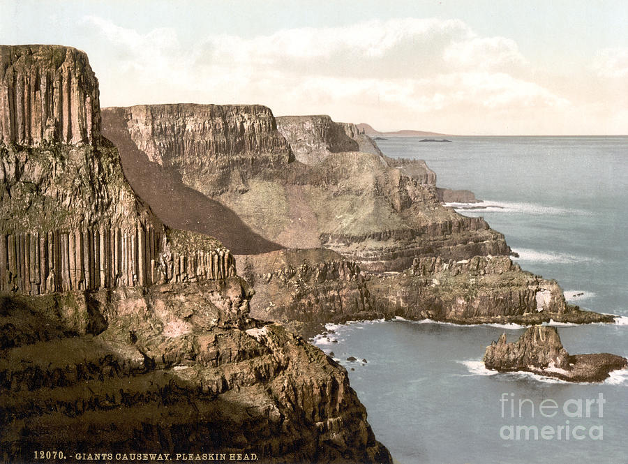 Pleaskin Head, Giants Causeway, 1890s Photograph by Science Source