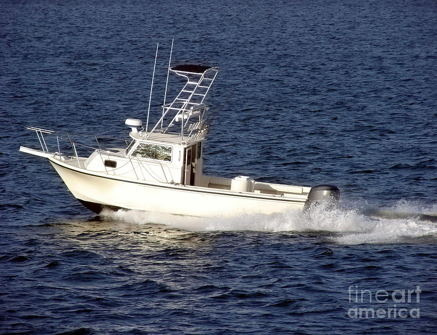 Boat Photograph - Pleasure Fishing Boat by Olivier Le Queinec