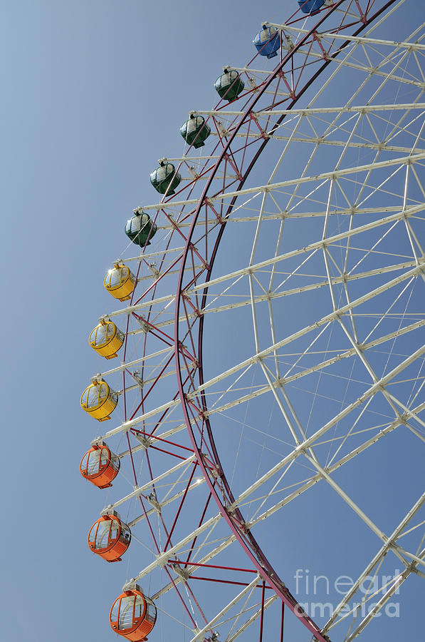 Ferris Wheel Photograph - Pleasure Town ferris wheel by Andy Smy