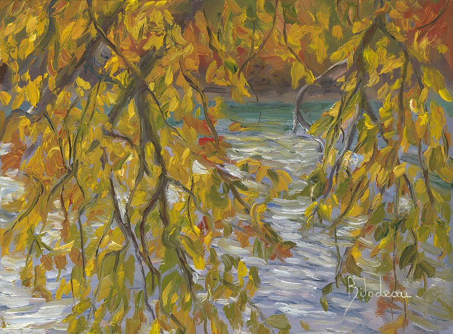Nature Painting - Plein Air - Dancing Light by Lucie Bilodeau