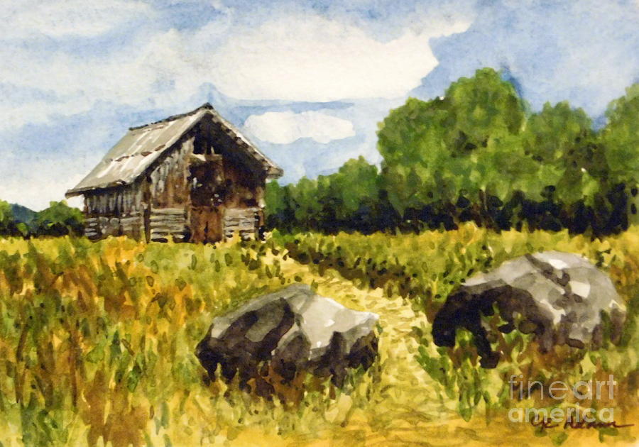 Plein Air Summer - Hildebrand Ranch Painting by Cheryl Emerson Adams