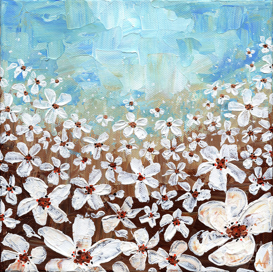 Flowers Painting - Plentiful by Annie Troe