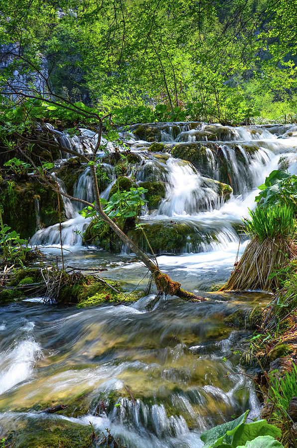 Plitvice Cascading Water Photograph By Dean Bjerke Pixels