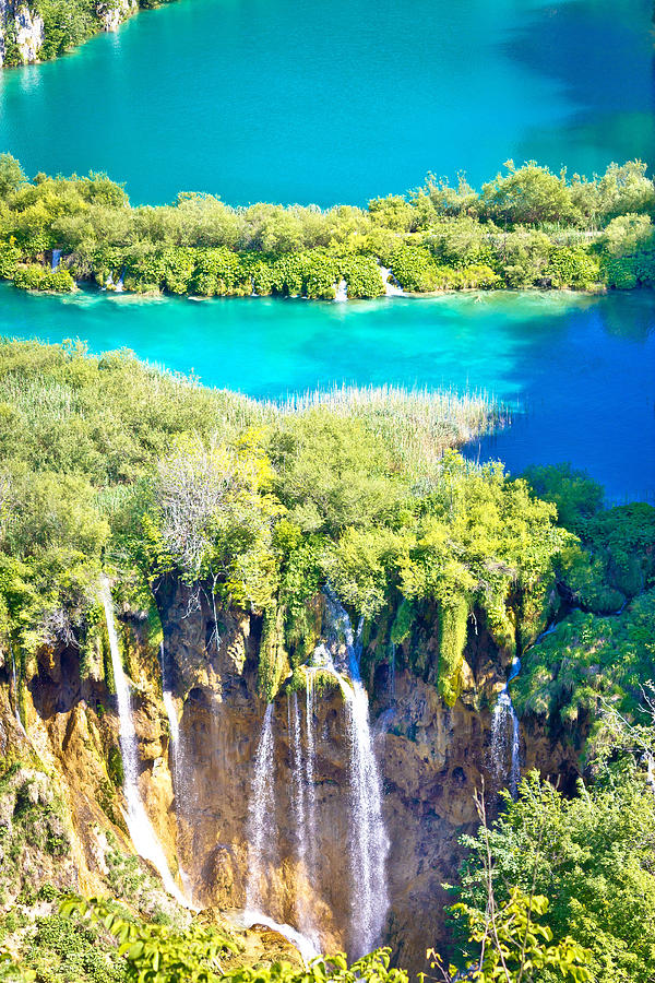 Plitvice lakes national park vertical view Photograph by Brch Photography
