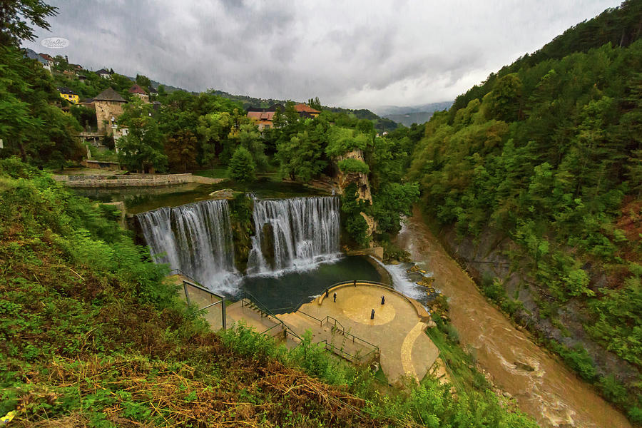 Pliva waterfall, Jajce, Bosnia and Herzegovina Photograph by Elenarts - Elena Duvernay photo