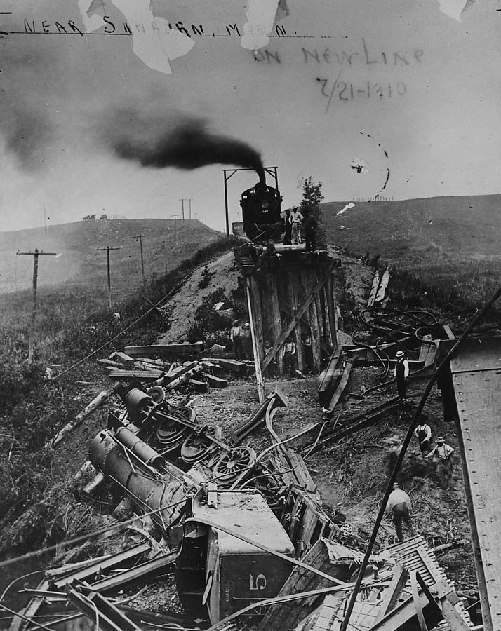 Mess Mucks Up Minnesota Line 1910  Photograph by Chicago and North Western Historical Society