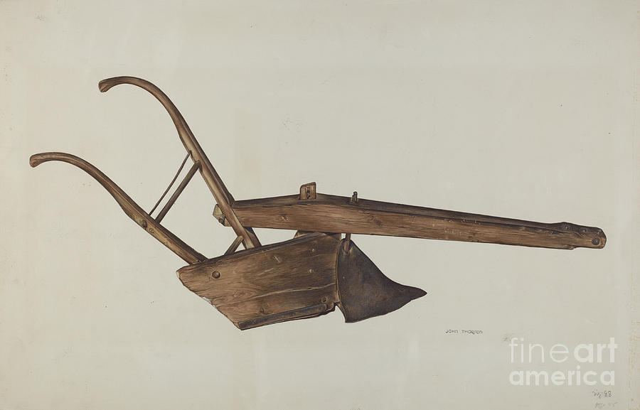 Plow Drawing by John Thorsen Fine Art America