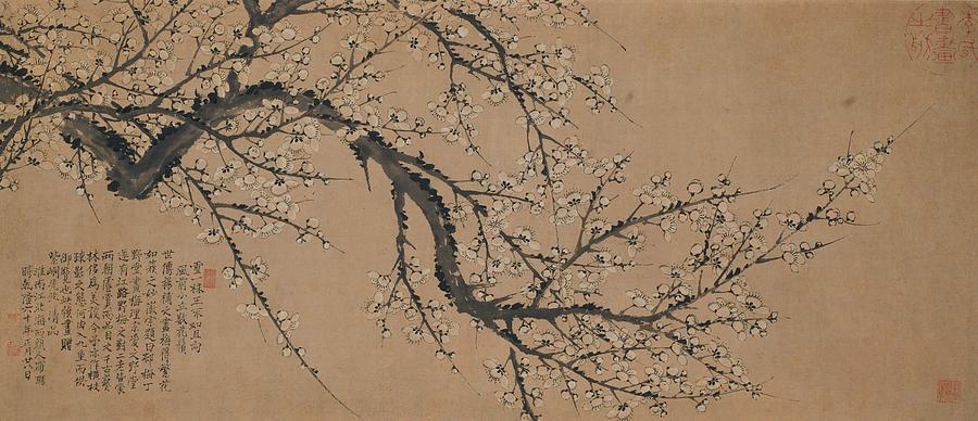 Plum Blossom Painting by MotionAge Designs - Fine Art America