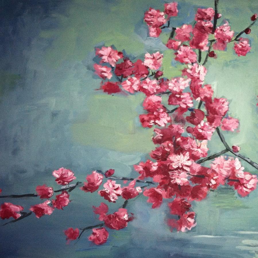 Plum Blossoms 1 Painting by Ohanlon Art - Fine Art America