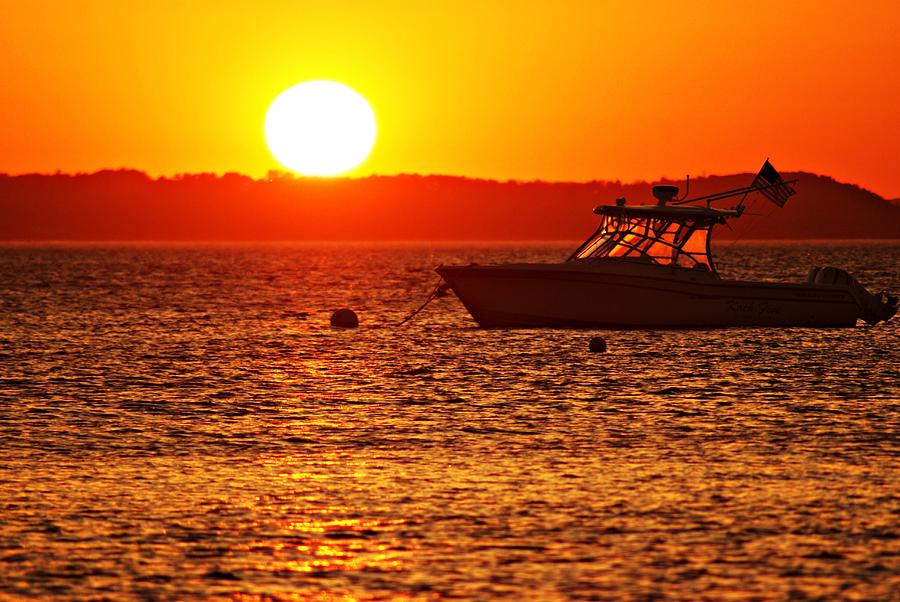 Plum Cove Beach Sunset F Photograph by Joe Faherty