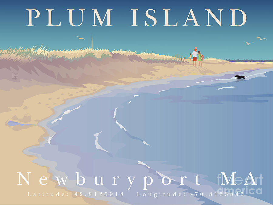 Plum Island, Newburyport, MA Painting by Leslie Alfred McGrath