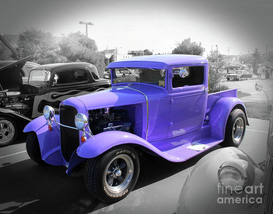 Plum Pretty Purple Ford Truck Photograph by Brenda Spittle