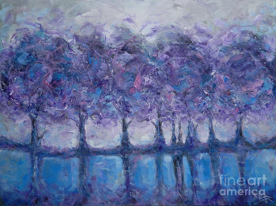 Plum Tree Reverie Painting by Dan Campbell