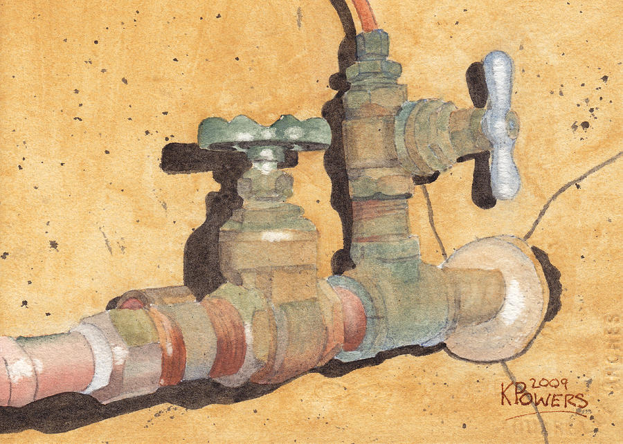 Plumbing Painting by Ken Powers