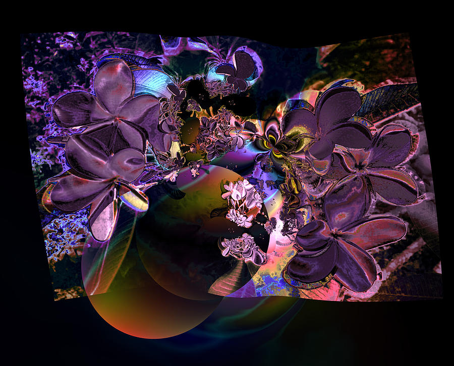 Abstract Digital Art - Plumeric emergence by Claude McCoy