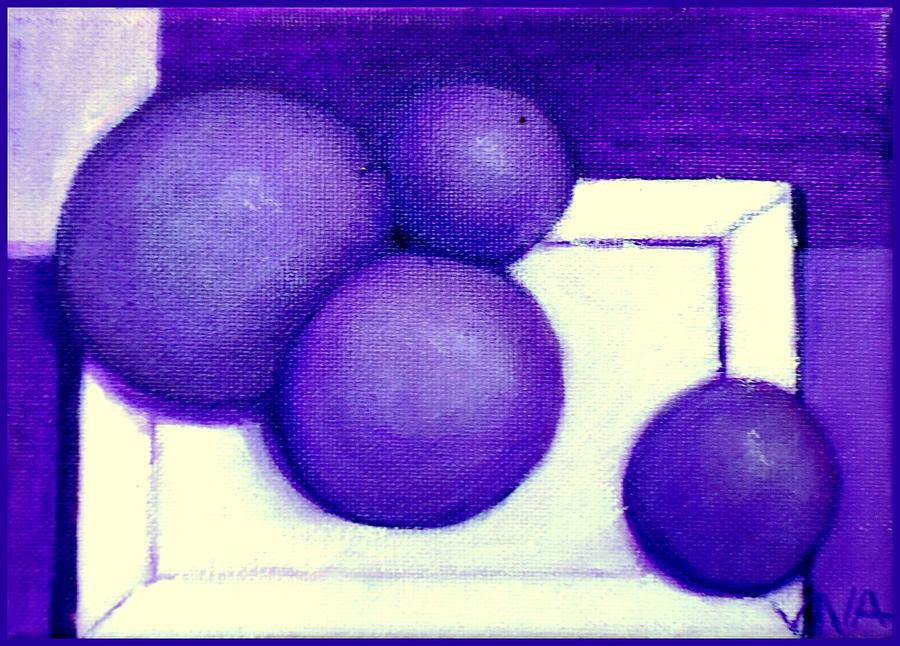Plums Painting by VIVA Anderson