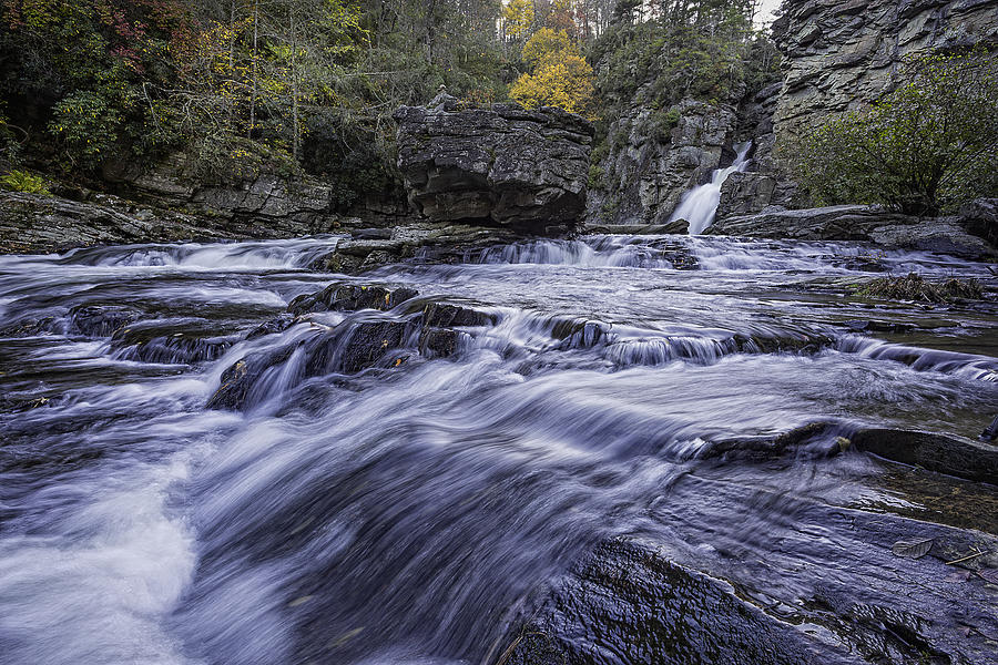 River Photograph - Plunge Basin Linville Falls by Ken Barrett