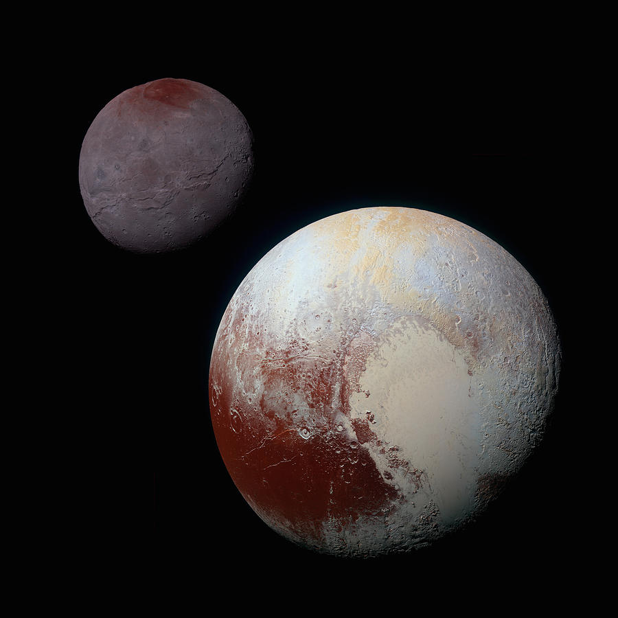 Pluto and Charon #1 Photograph by Eric Glaser