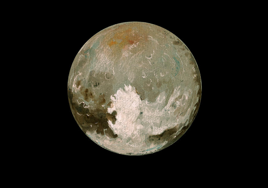 Pluto Painting - Pluto Planet  by Juan  Bosco